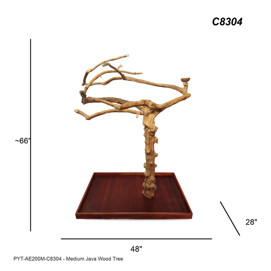 A&E C8304 large Java wood tree playstand dimensions and specifications