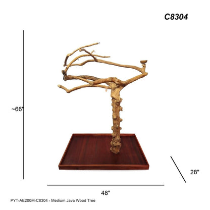 A&E C8304 large Java wood tree playstand dimensions and specifications