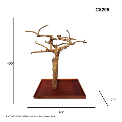 A&E C8296 large Java wood tree playstand dimensions and specifications