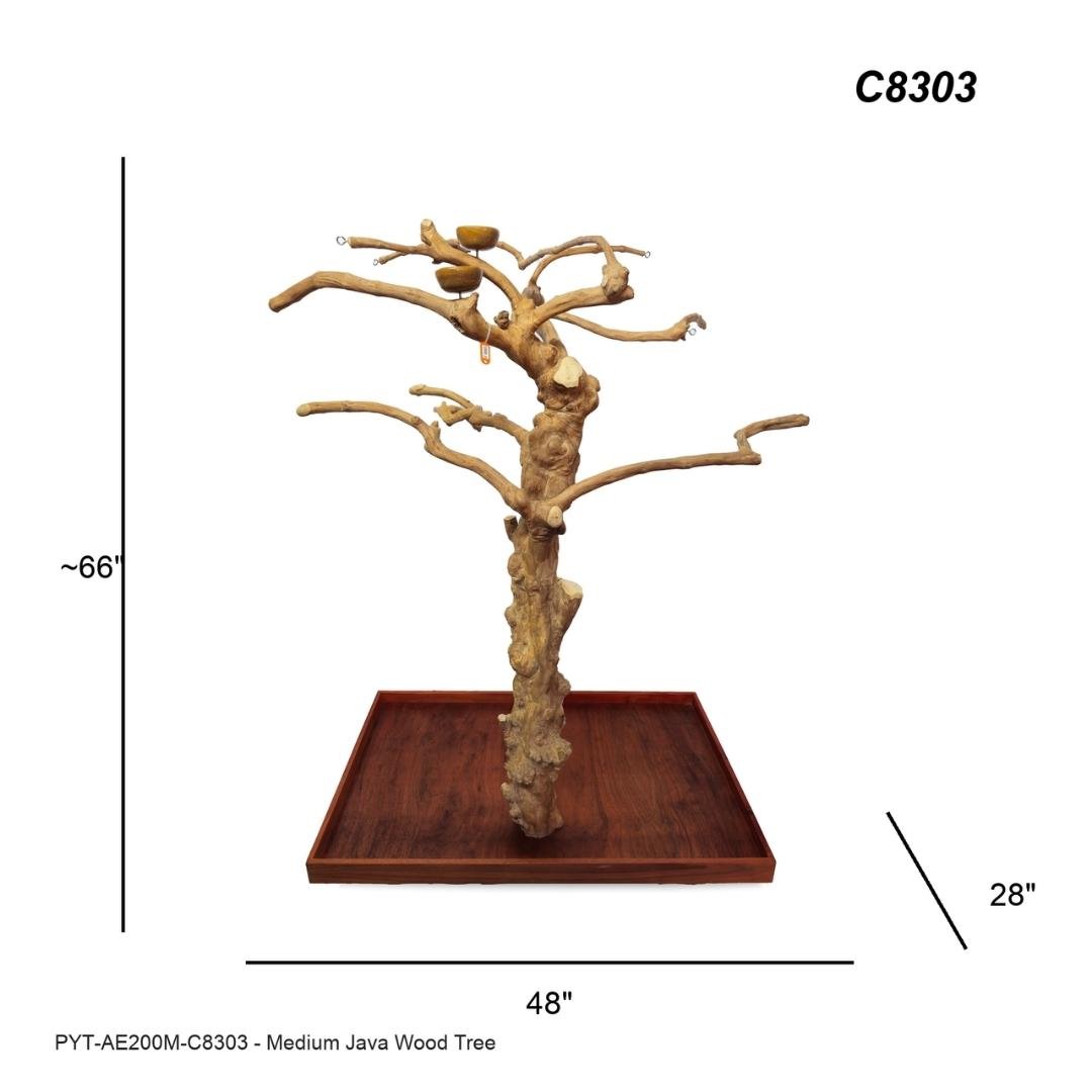 A&E C8303 large Java wood tree playstand dimensions and specifications