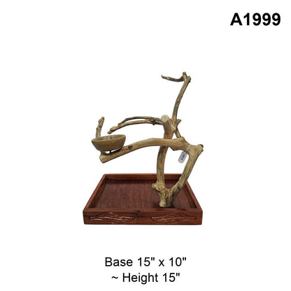 Java Wood Tabletop Playstand | Choose Your Exact Tree
