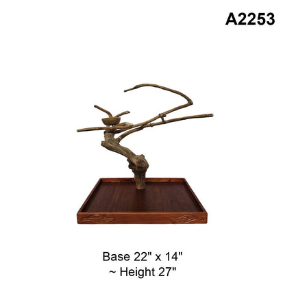 Java Wood Tabletop Playstand | Choose Your Exact Tree