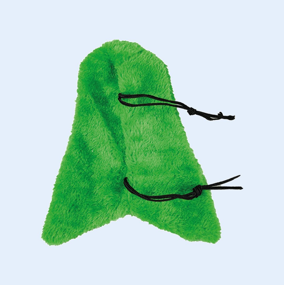 Snuggle Corner fleece hideout from Squawk Shop – a soft, cozy bird blanket that attaches to cage corners for warmth, security, and relaxation.